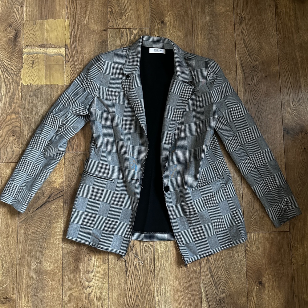 Bailey 44: Plaid Ponti Oversized Blazer (USED/LIKE NEW)
